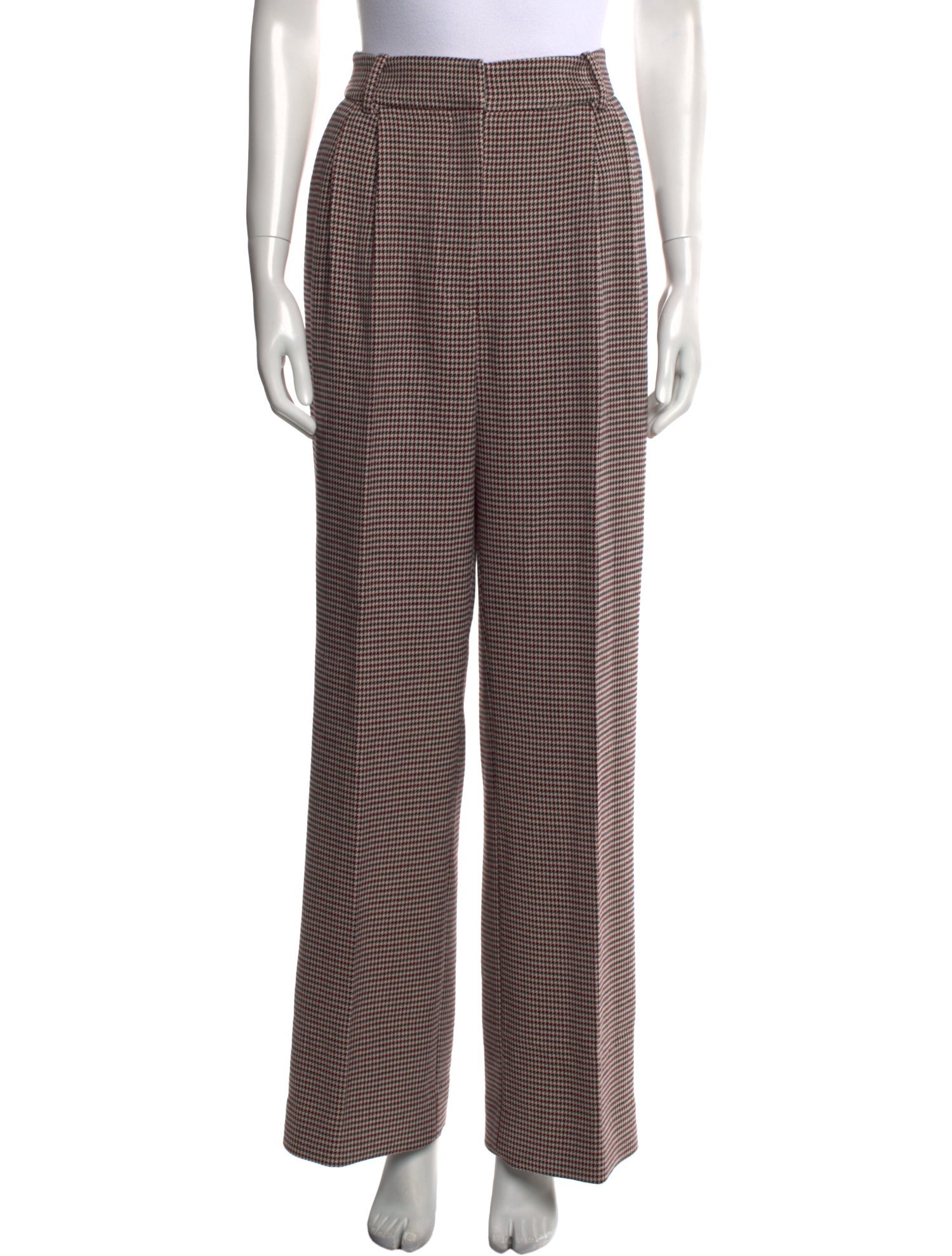 Favorite Daughter Houndstooth Print Wide Leg Pants
