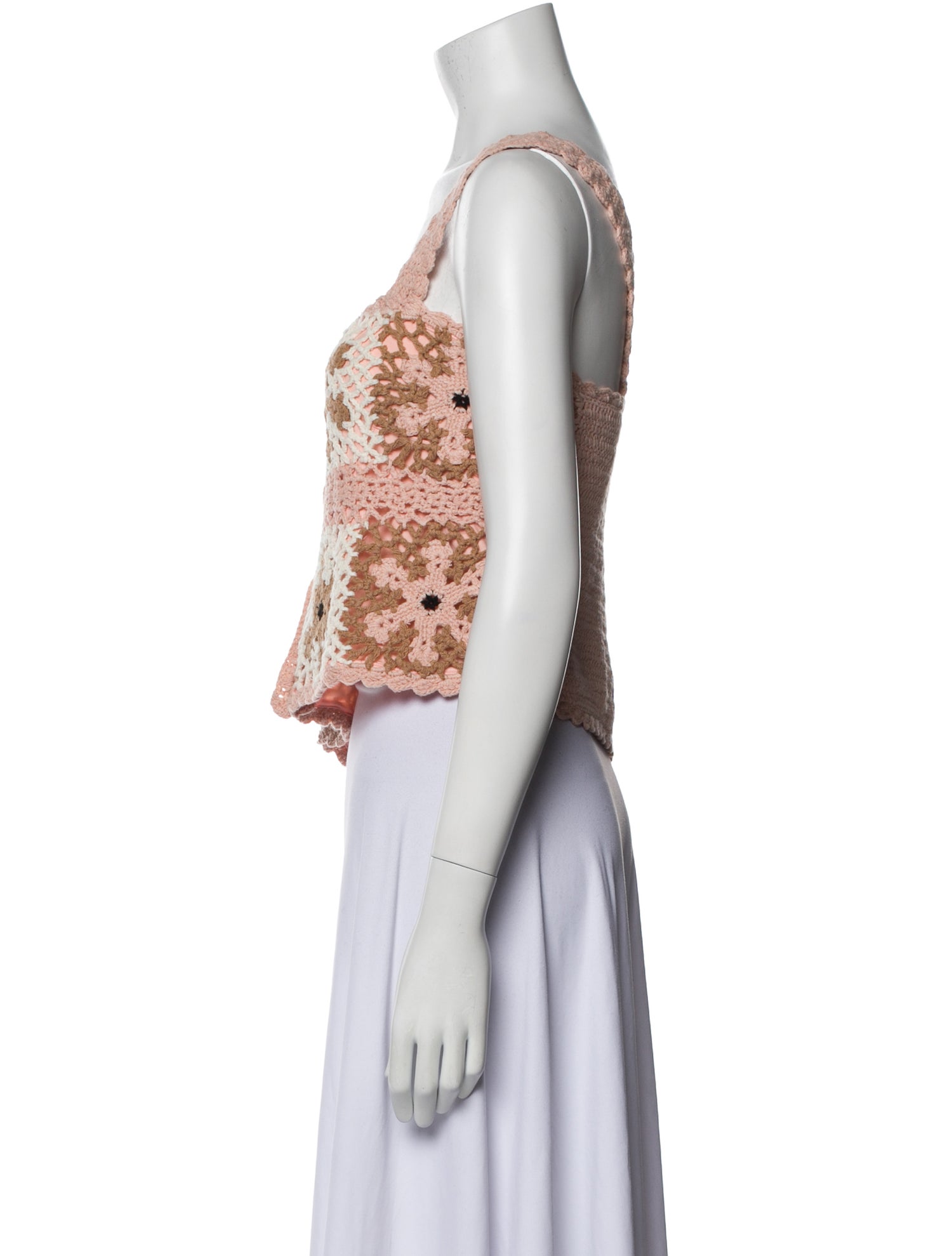 Favorite Daughter Patterned Square Neckline Sweater w/ Tags