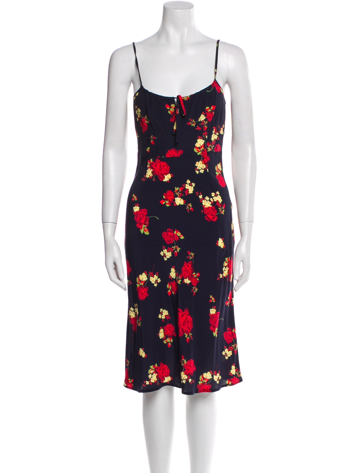 Favorite Daughter Floral Print Midi Length Dress