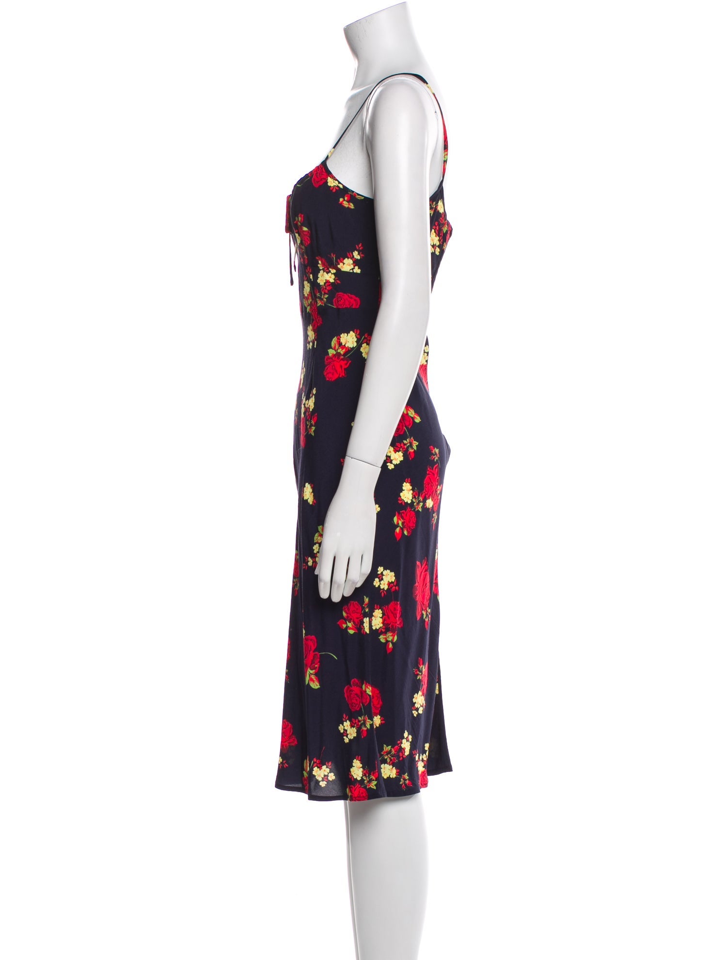 Favorite Daughter Floral Print Midi Length Dress