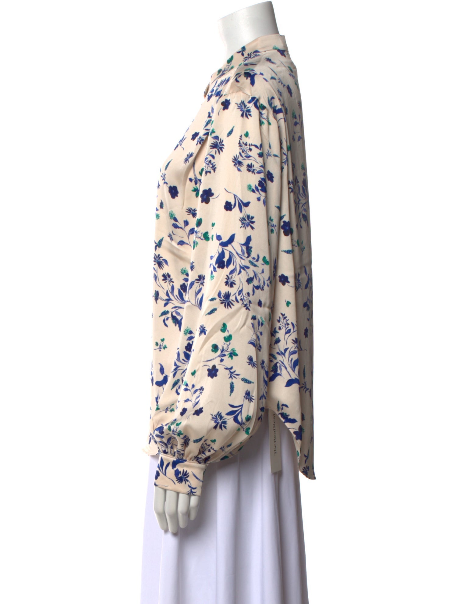 Favorite Daughter Floral Print Mock Neck Button-Up Top w/ Tags