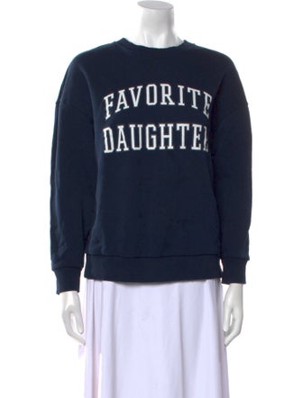 Favorite Daughter Graphic Print Crew Neck Sweatshirt