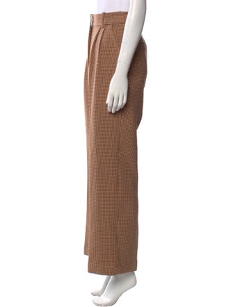 Favorite Daughter Houndstooth Print Wide Leg Pants