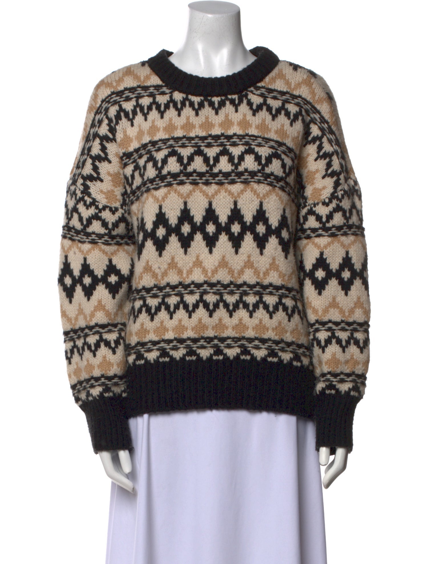 Favorite Daughter Printed Crew Neck Sweater