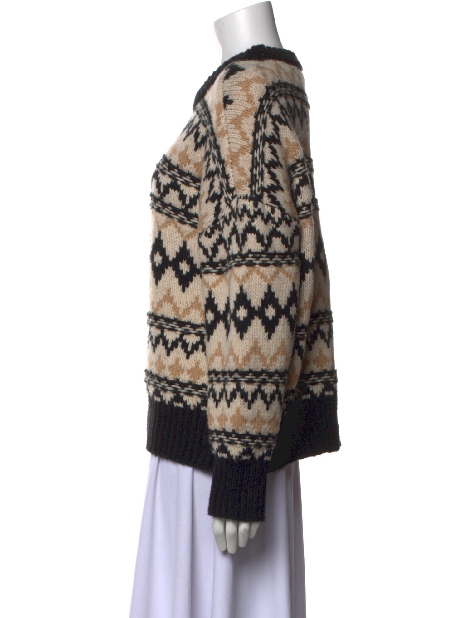 Favorite Daughter Printed Crew Neck Sweater