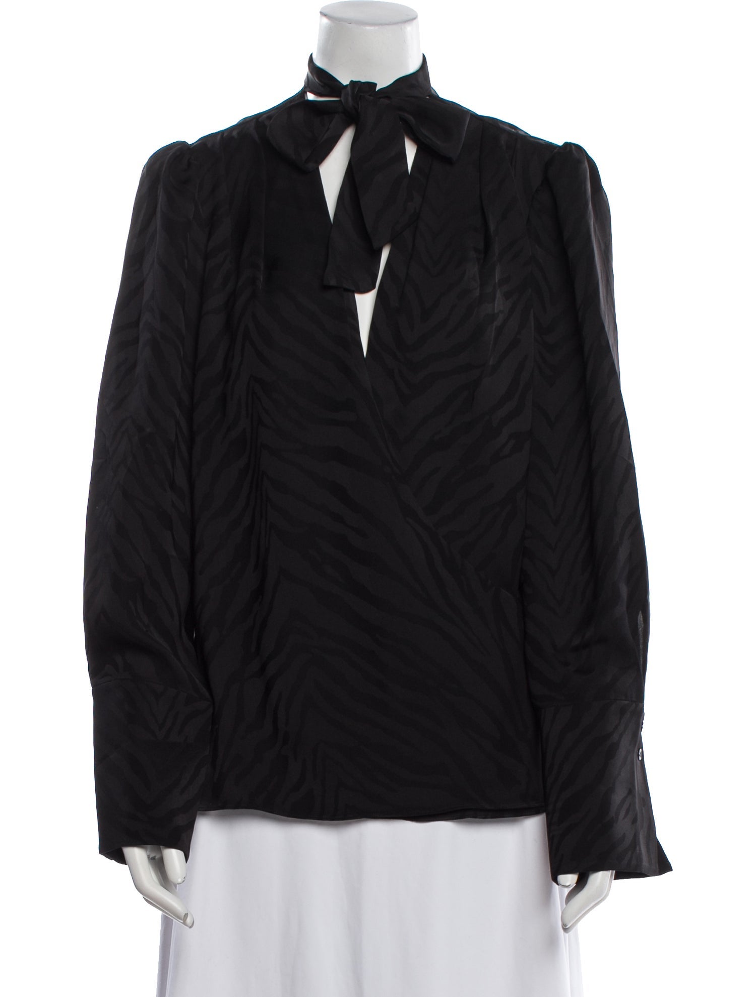 Favorite Daughter Tie Neck Long Sleeve Blouse