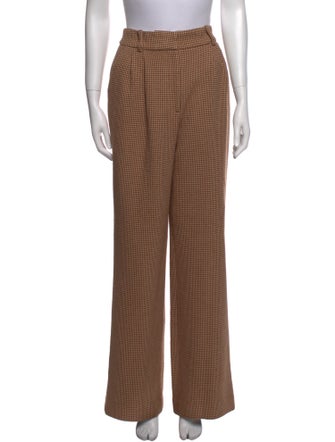 Favorite Daughter Houndstooth Print Wide Leg Pants