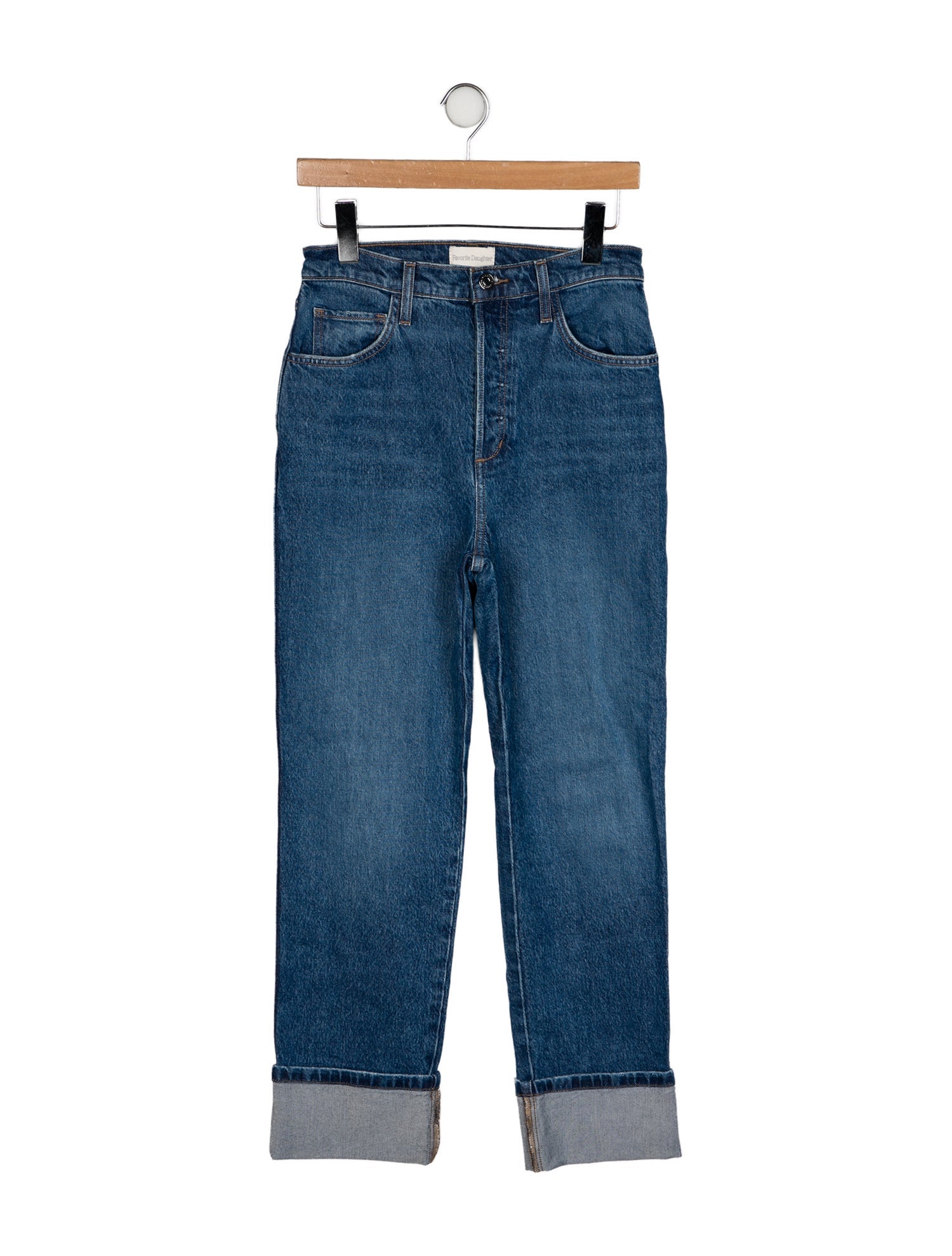 Favorite Daughter High-Rise Straight Leg Jeans