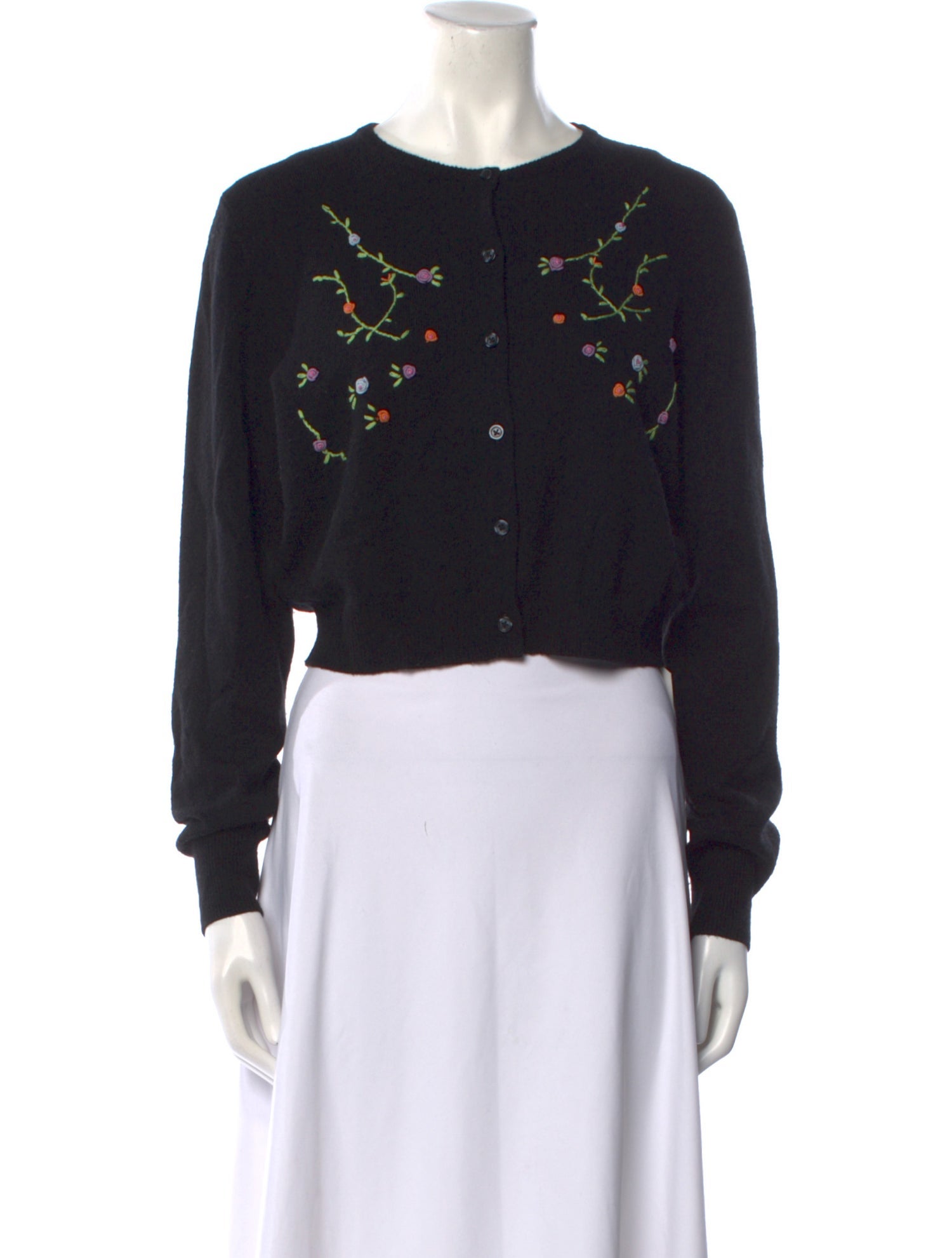 Favorite Daughter Cashmere Floral Print Sweater