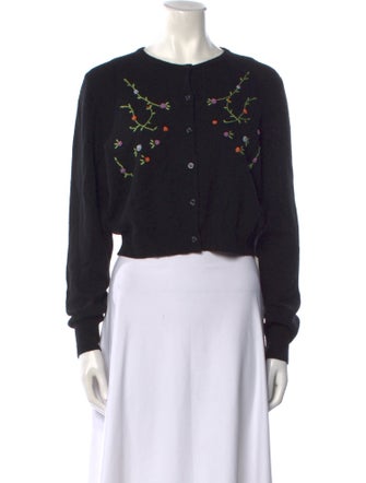 Favorite Daughter Cashmere Floral Print Sweater