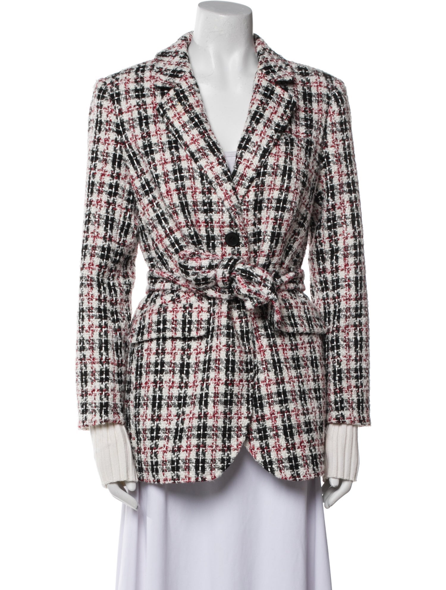 Favorite Daughter Plaid Print Blazer