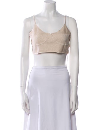 Favorite Daughter Scoop Neck Sleeveless Crop Top