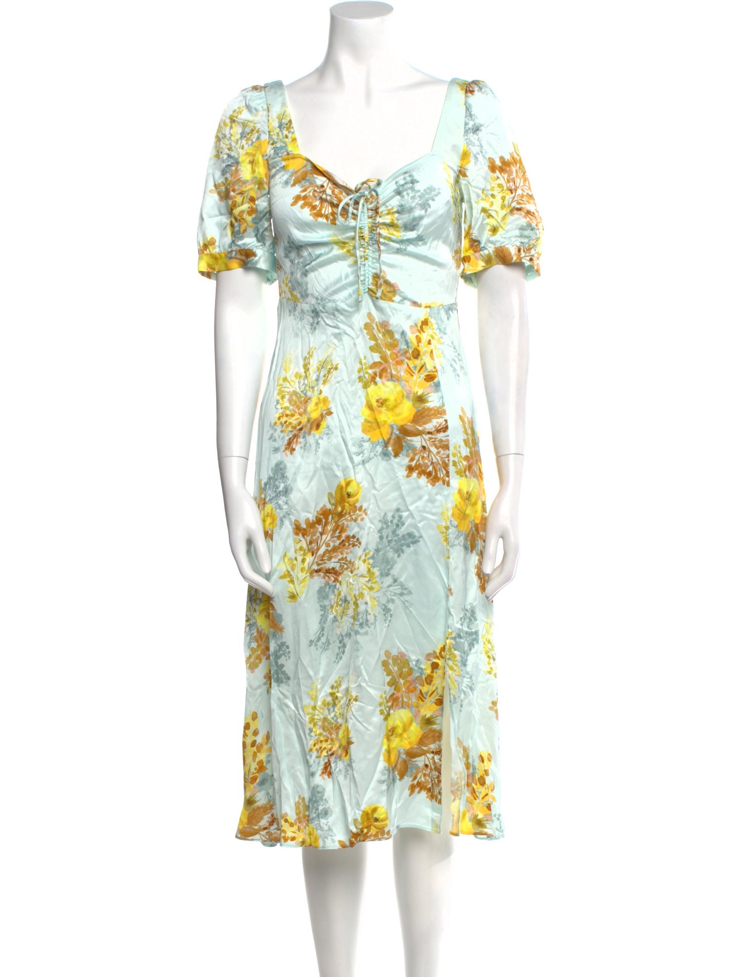 Favorite Daughter Floral Print Midi Length Dress