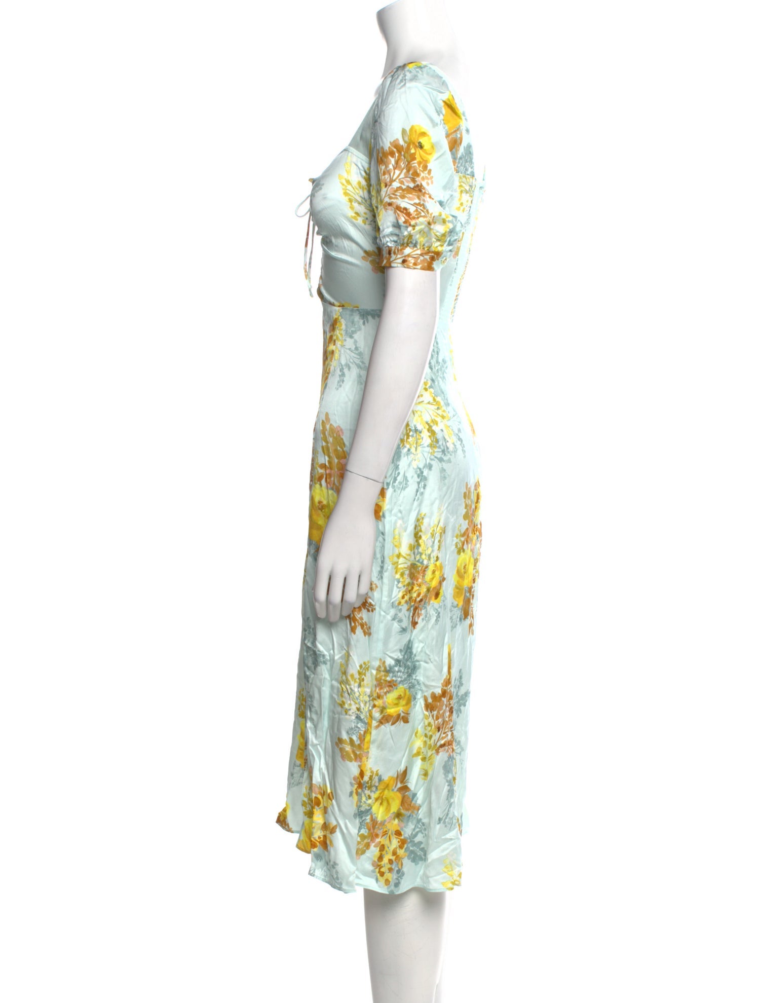 Favorite Daughter Floral Print Midi Length Dress