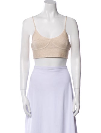 Favorite Daughter Scoop Neck Sleeveless Crop Top