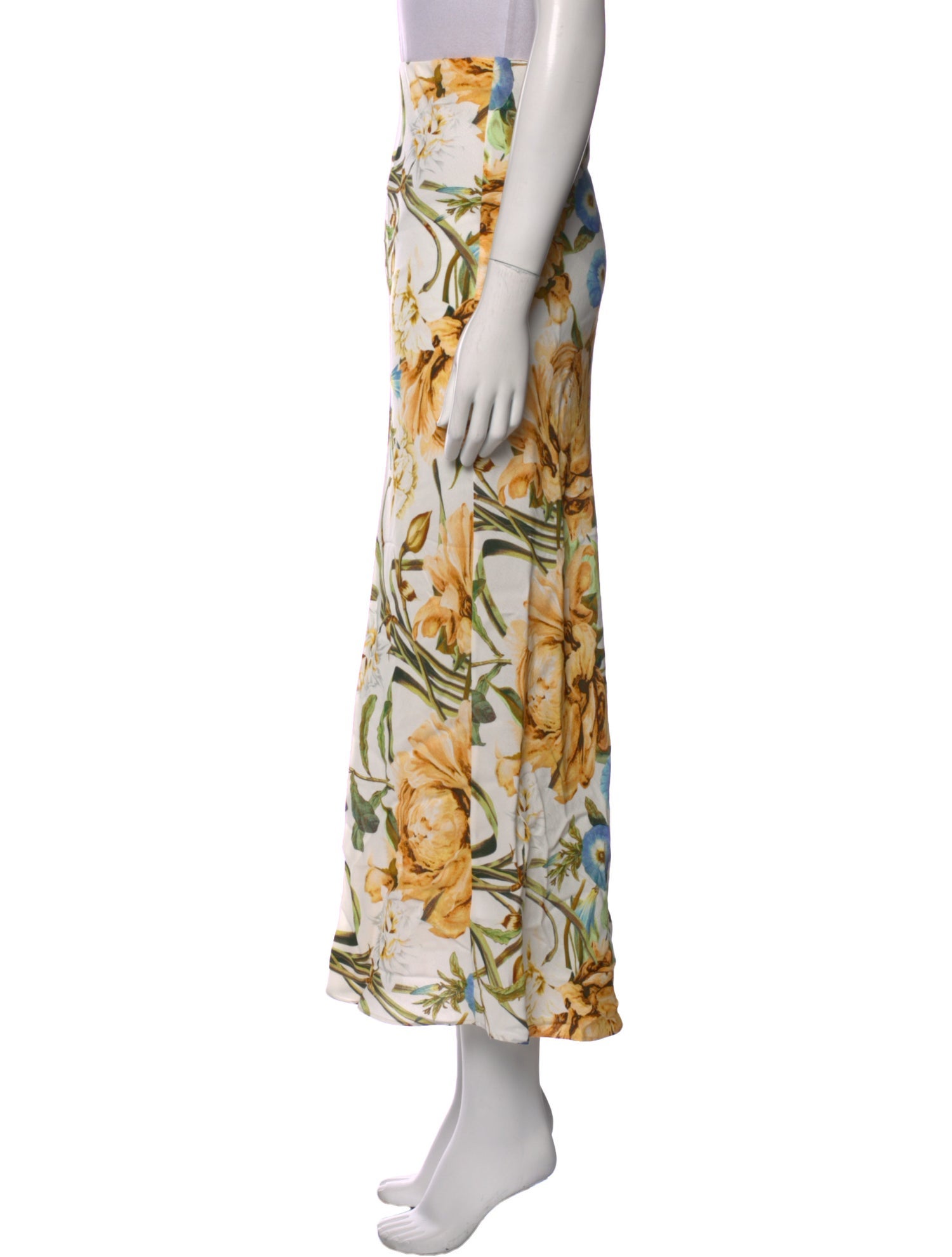 Favorite Daughter Floral Print Midi Length Skirt