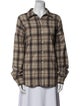 Favorite Daughter Plaid Print Long Sleeve Button-Up Top