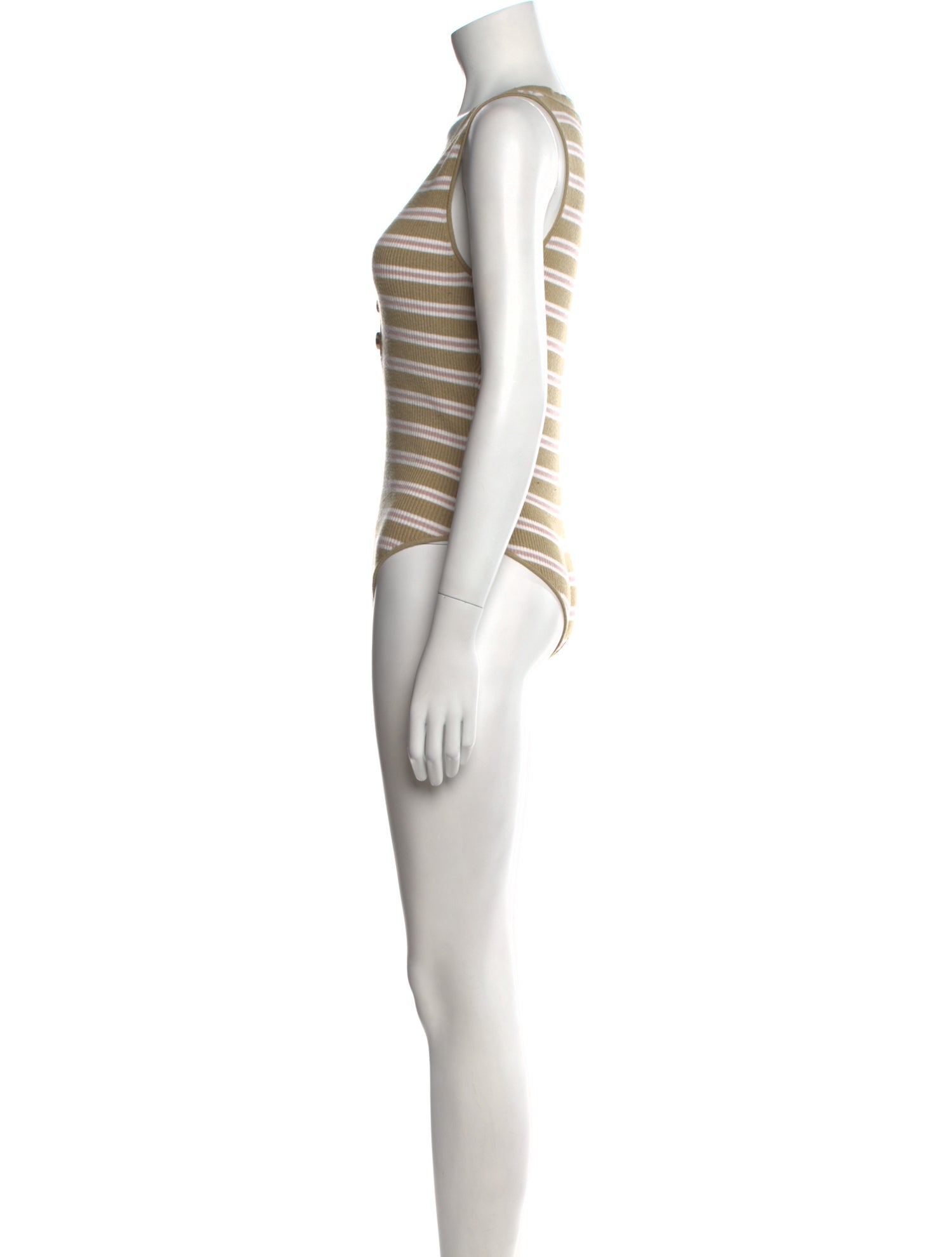 Favorite Daughter Striped V-Neck Bodysuit