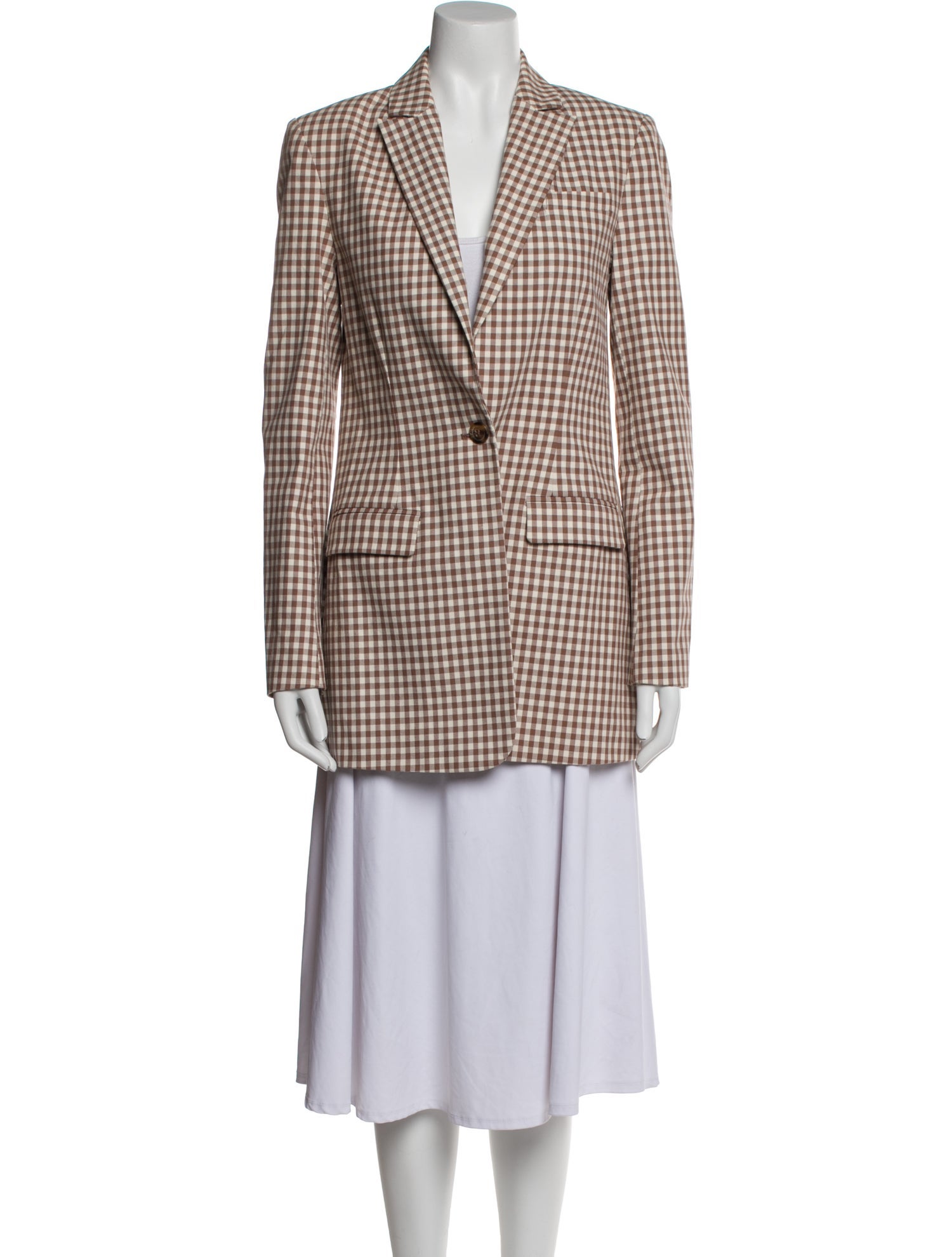 Favorite Daughter Plaid Print Peacoat