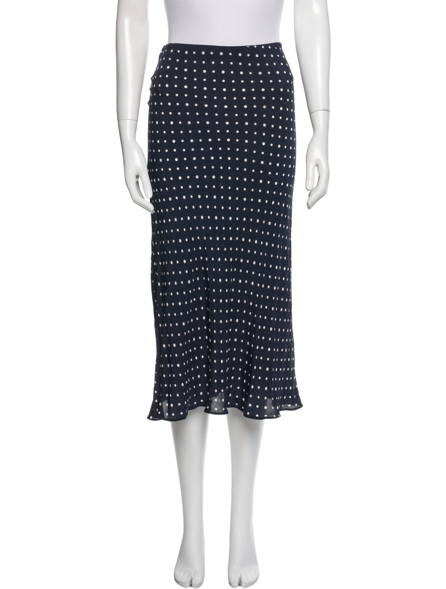 Favorite Daughter Polka Dot Print Midi Length Skirt