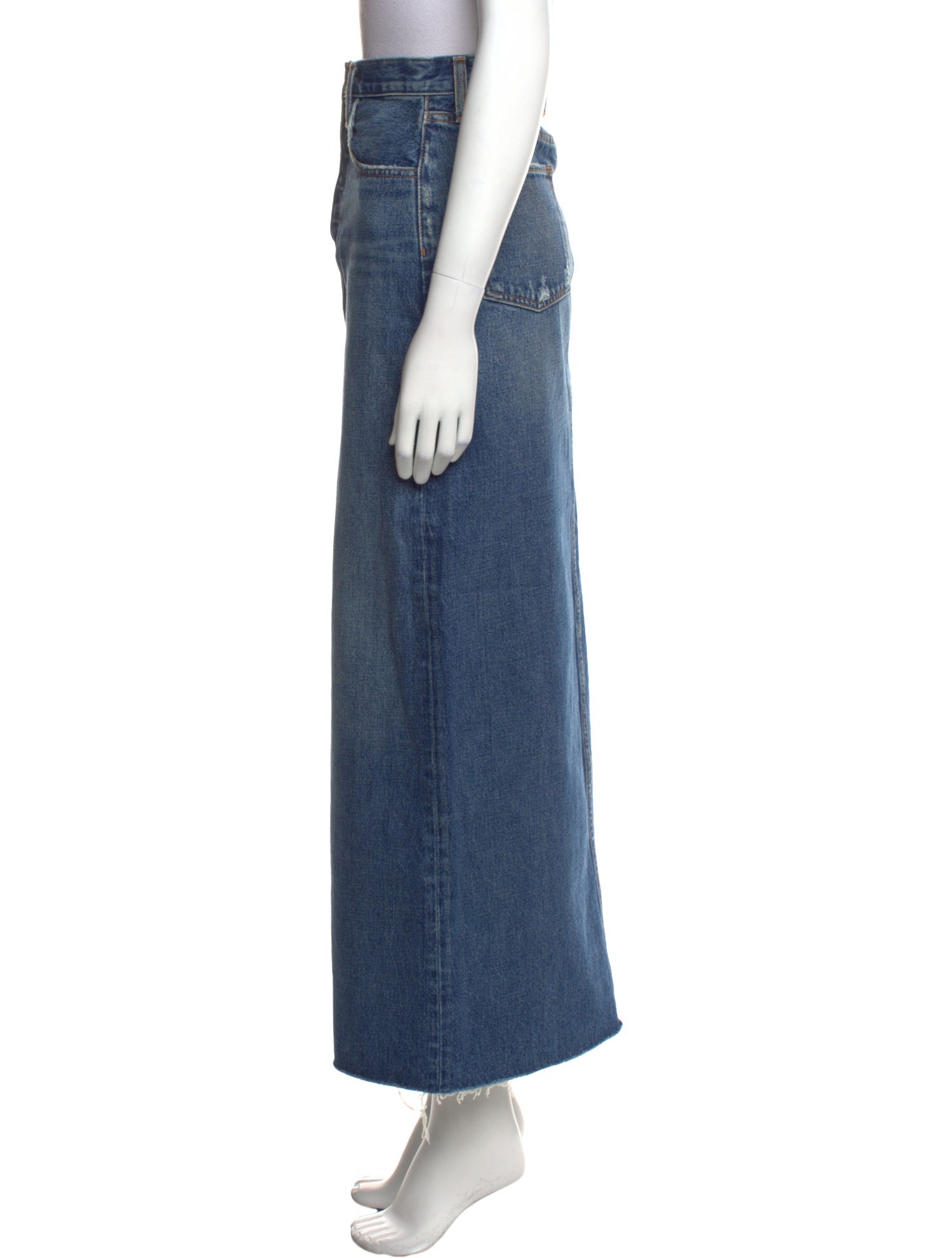 Favorite Daughter Distressed Accents Long Skirt