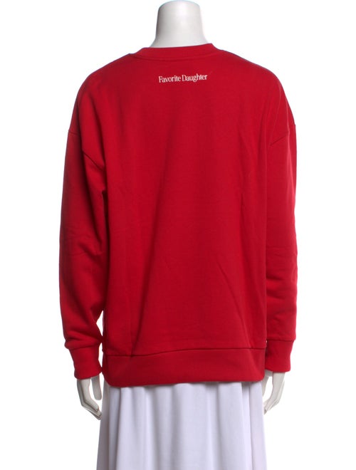 Favorite Daughter Graphic Print Crew Neck Sweatshirt