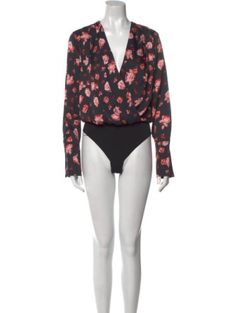 Favorite Daughter Floral Print V-Neck Bodysuit