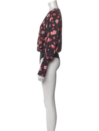 Favorite Daughter Floral Print V-Neck Bodysuit