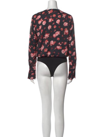 Favorite Daughter Floral Print V-Neck Bodysuit