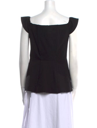 Favorite Daughter Square Neckline Short Sleeve Blouse