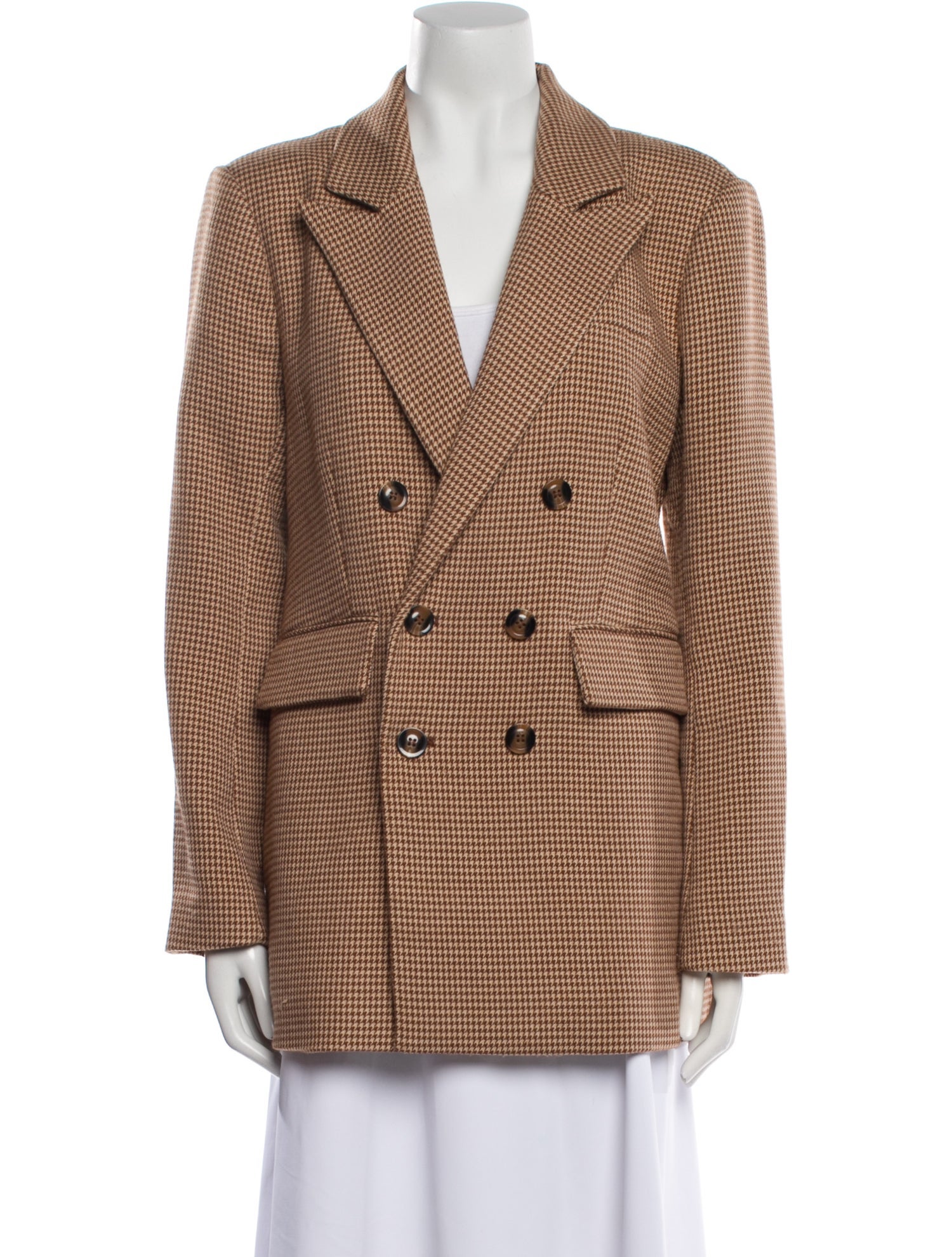 Favorite Daughter Houndstooth Print Coat