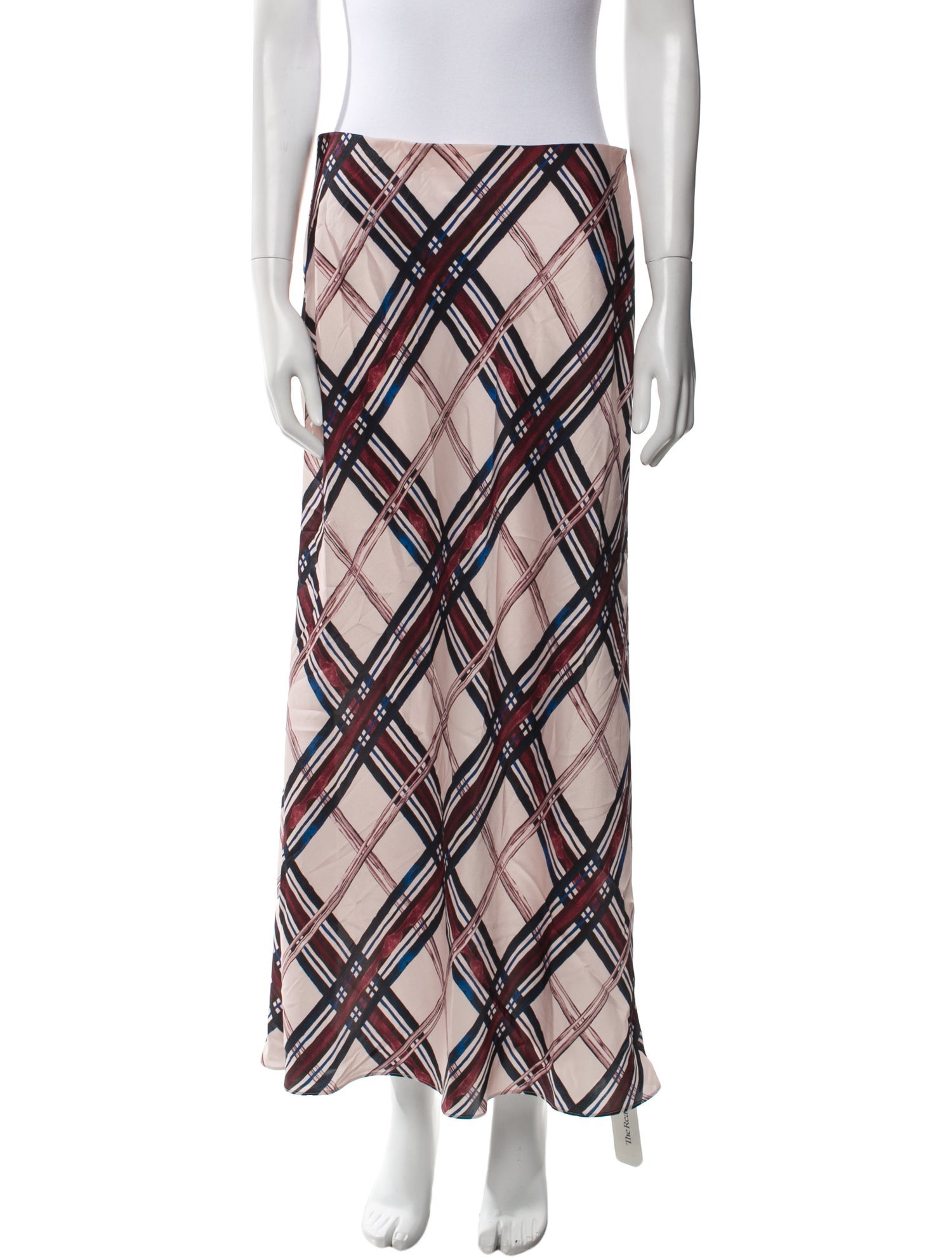 Favorite Daughter Plaid Print Midi Length Skirt