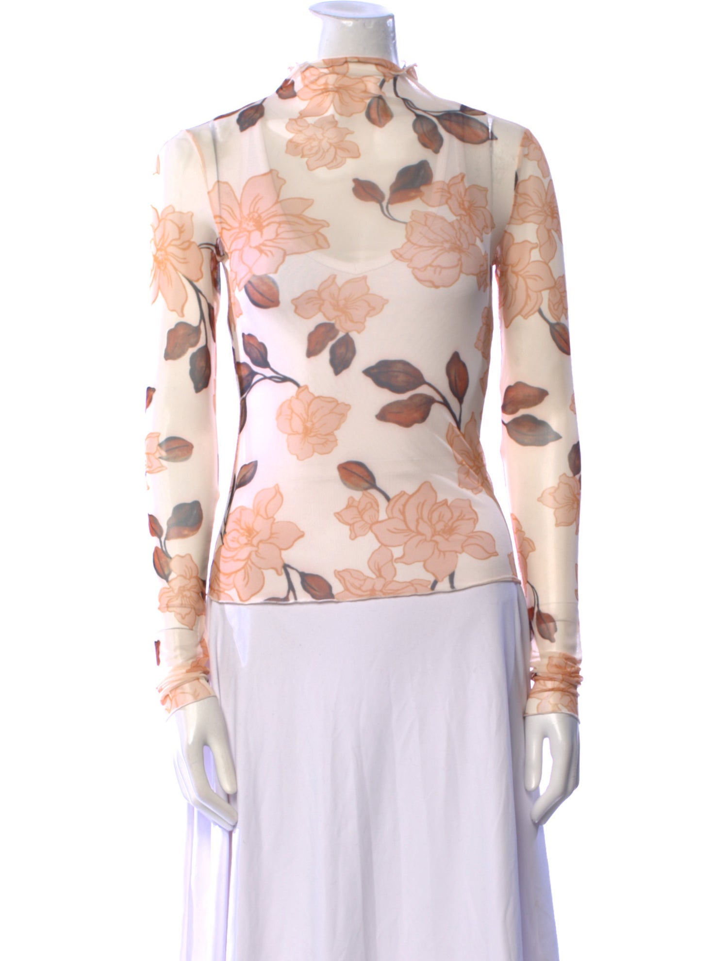 Favorite Daughter Floral Print Mock Neck Sweatshirt w/ Tags