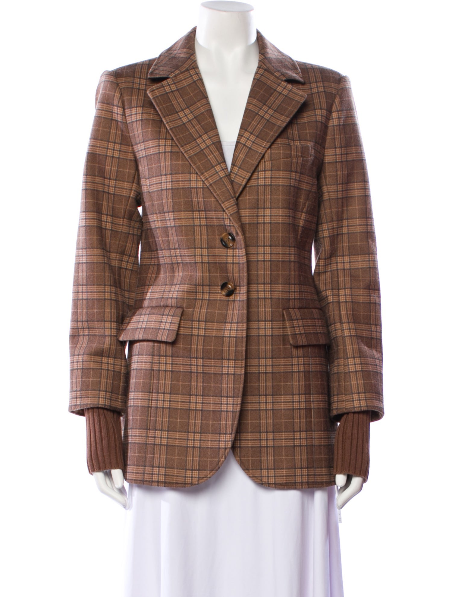 Favorite Daughter Plaid Print Blazer