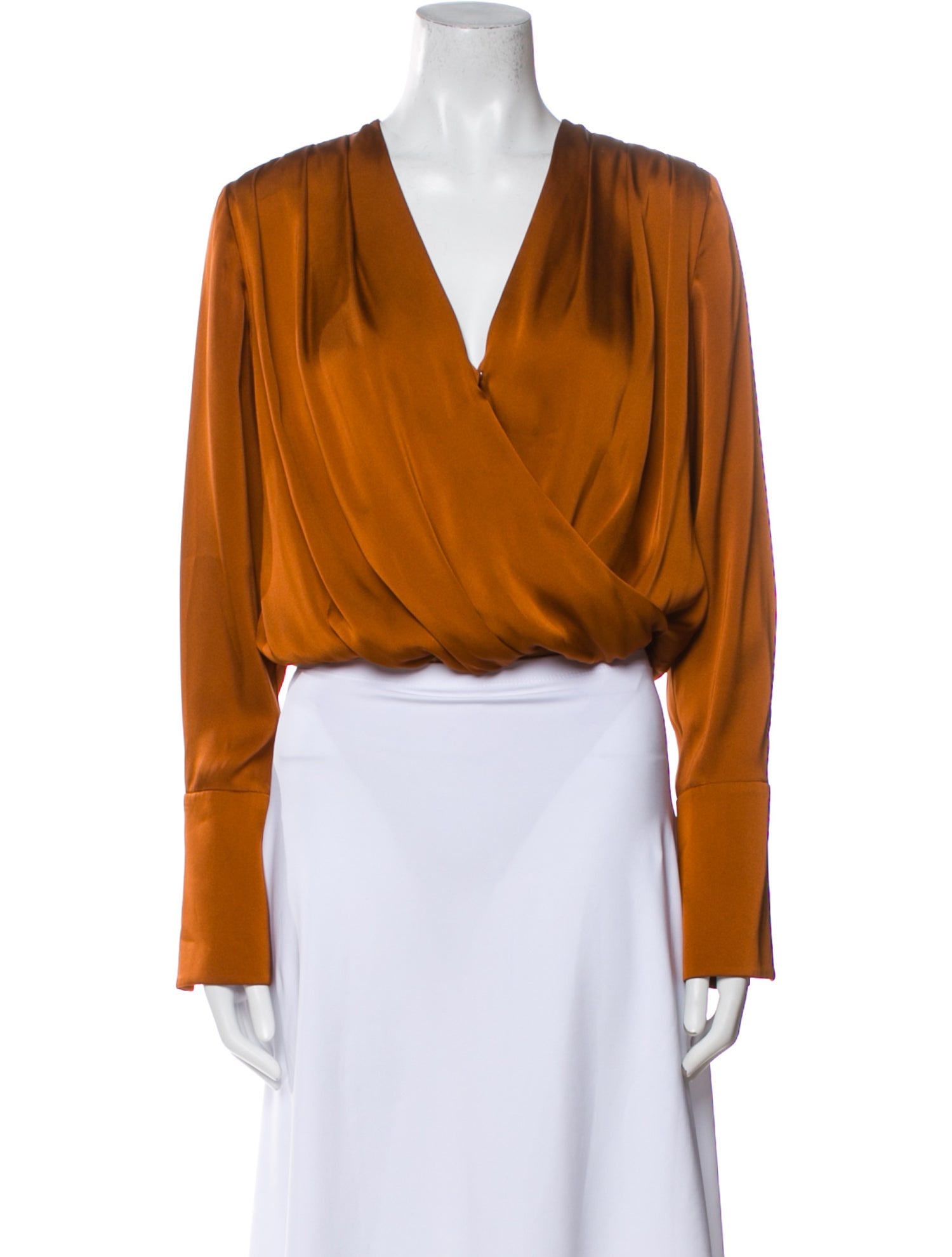 Favorite Daughter V-Neck Long Sleeve Crop Top