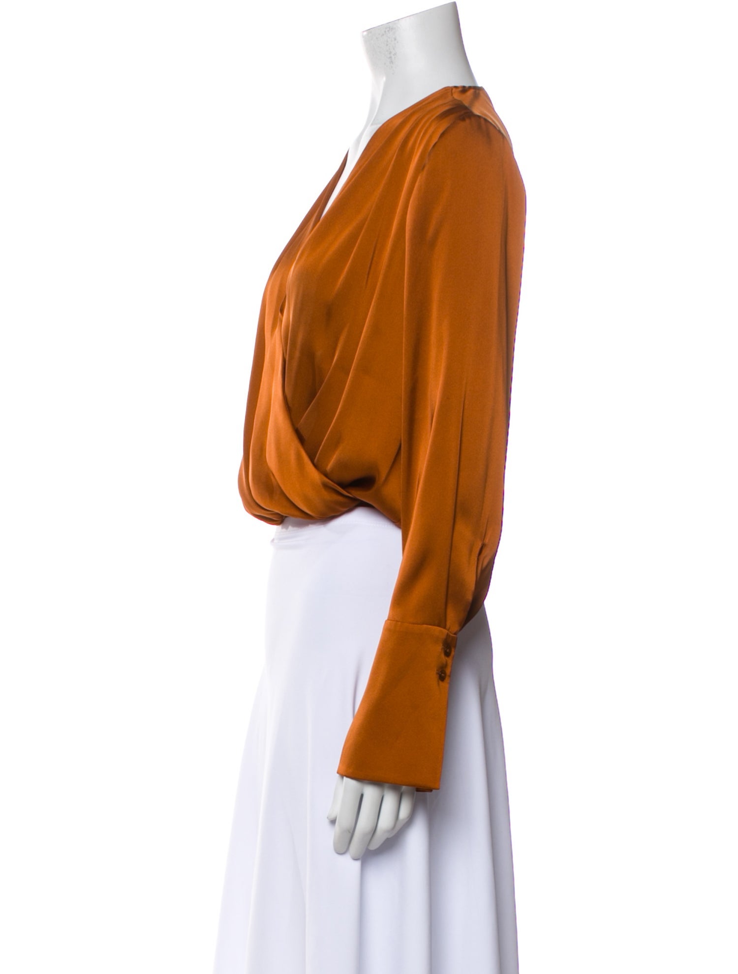 Favorite Daughter V-Neck Long Sleeve Crop Top