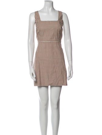 Favorite Daughter Plaid Print Mini Dress