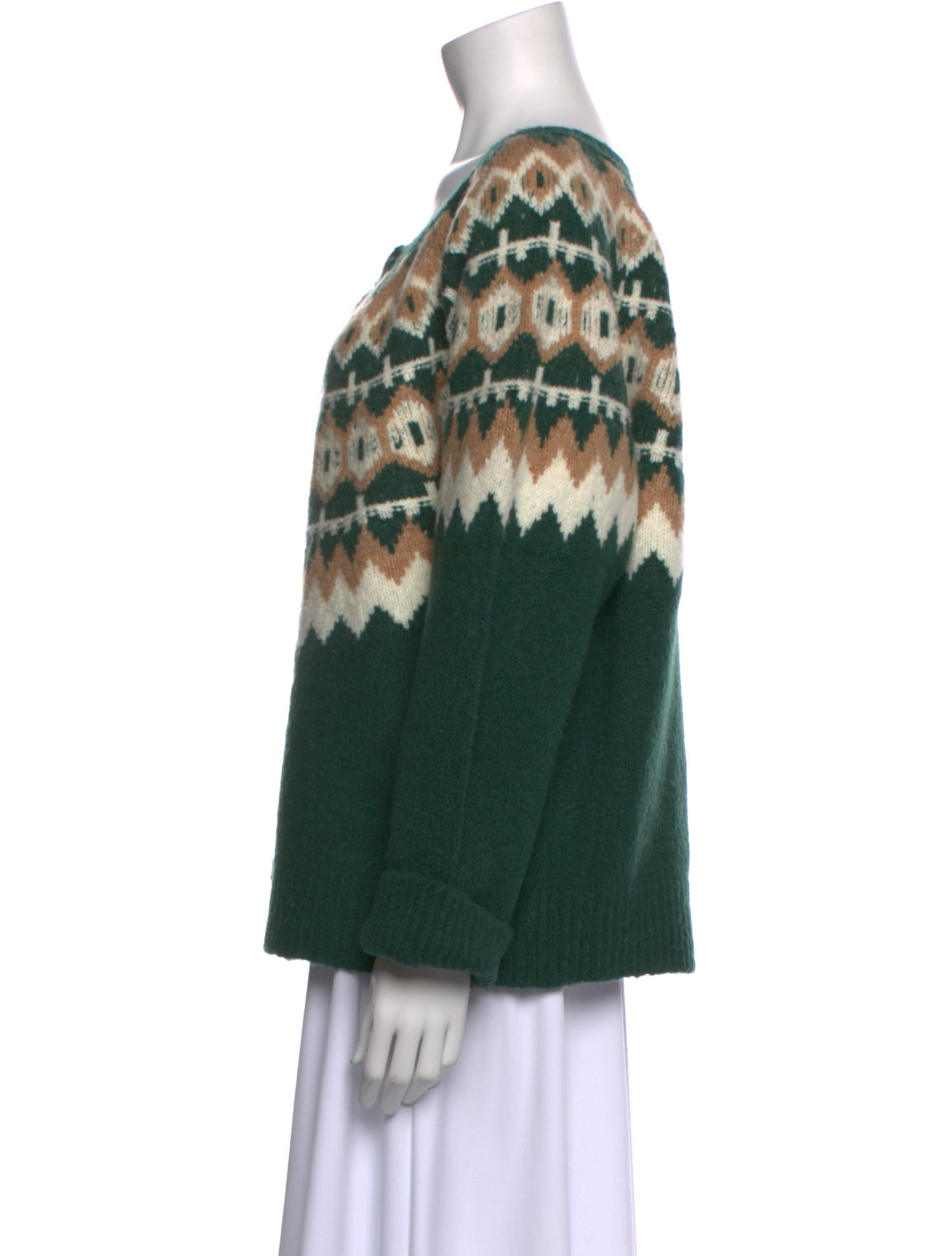 Favorite Daughter Merino Wool Printed Sweater