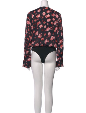 Favorite Daughter Floral Print V-Neck Bodysuit