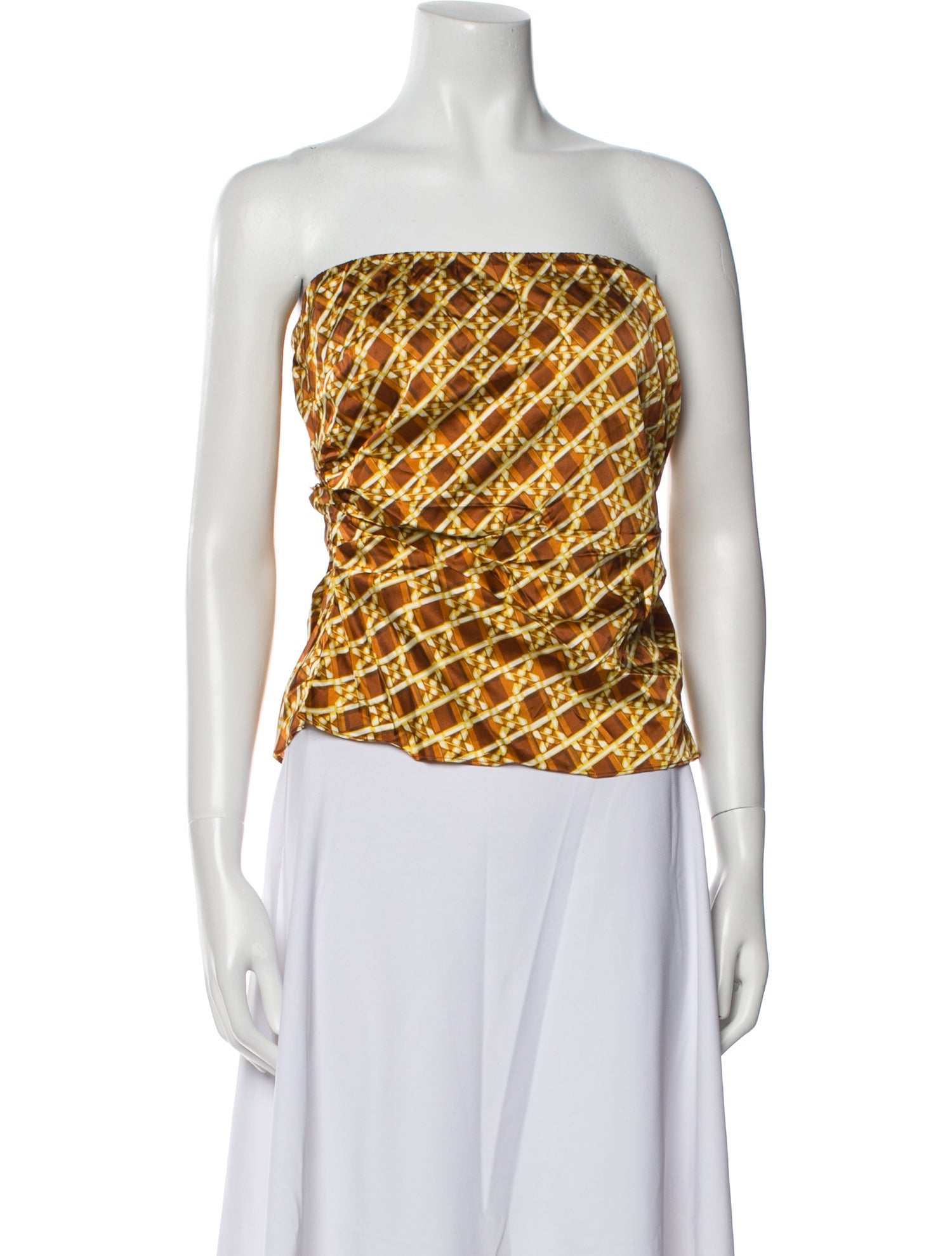 Favorite Daughter Printed Strapless Crop Top w/ Tags