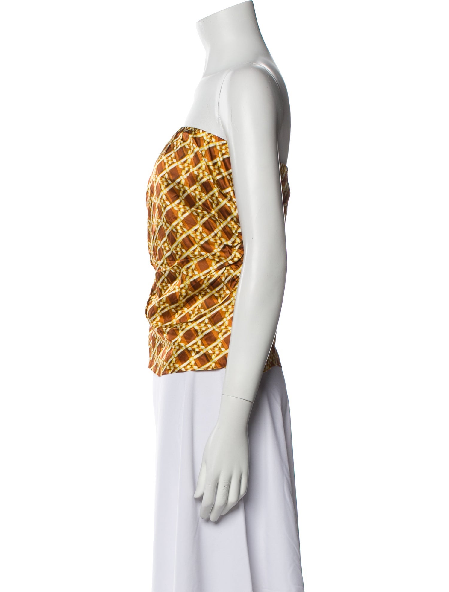 Favorite Daughter Printed Strapless Crop Top w/ Tags