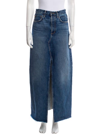 Favorite Daughter Distressed Accents Long Skirt