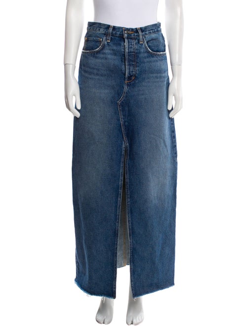 Favorite Daughter Distressed Accents Long Skirt