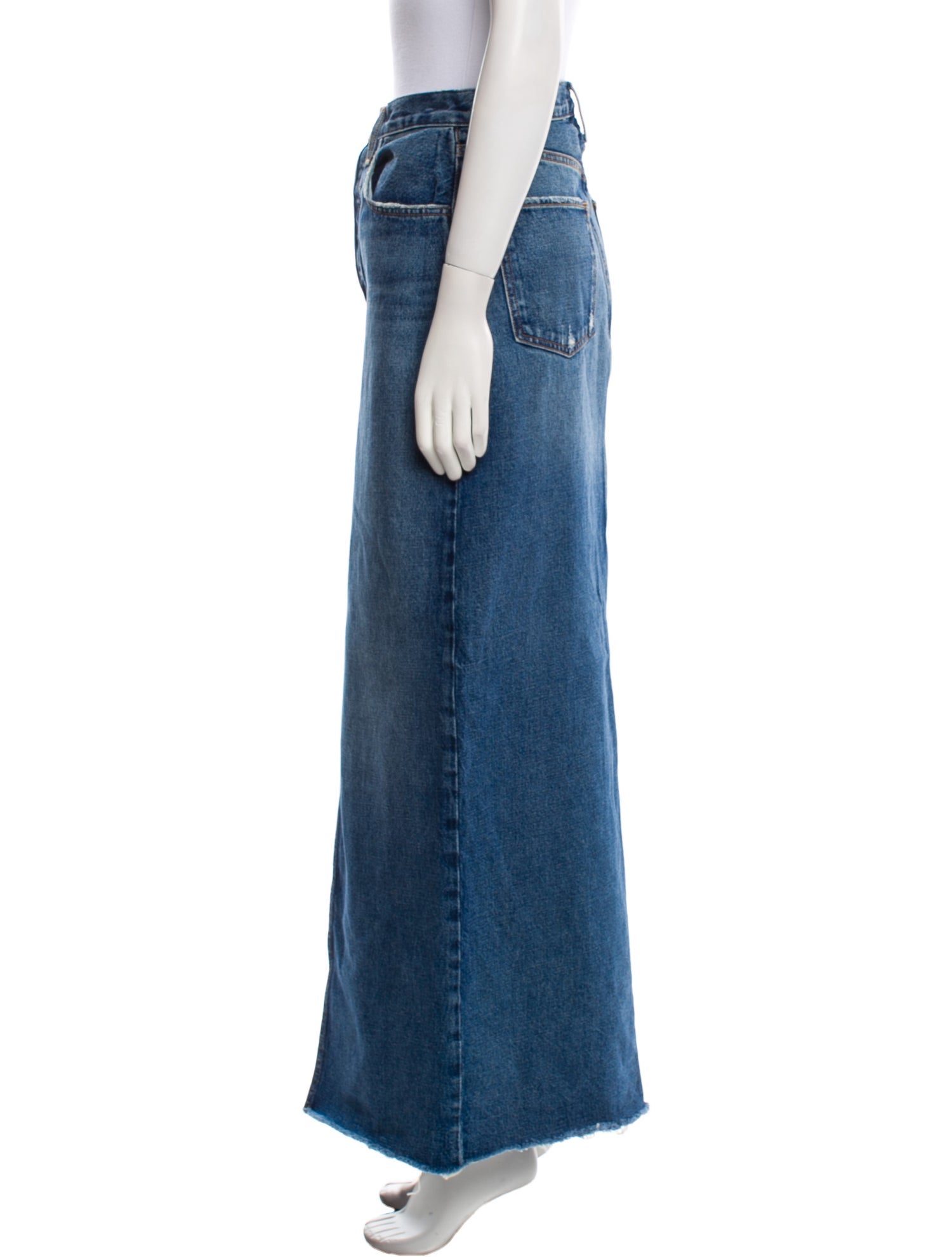 Favorite Daughter Distressed Accents Long Skirt