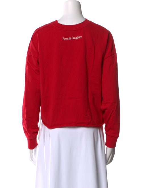 Favorite Daughter Graphic Print Crew Neck Sweatshirt