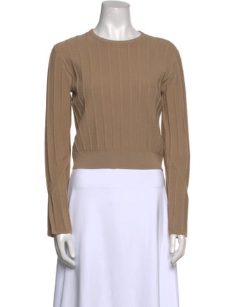 Favorite Daughter Crew Neck Long Sleeve Crop Top