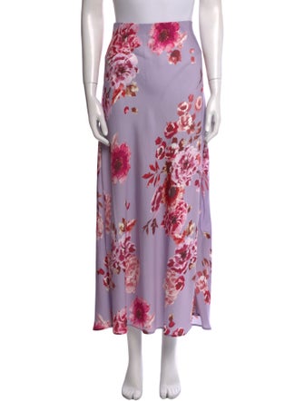 Favorite Daughter Floral Print Midi Length Skirt