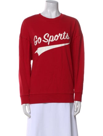 Favorite Daughter Graphic Print Crew Neck Sweater