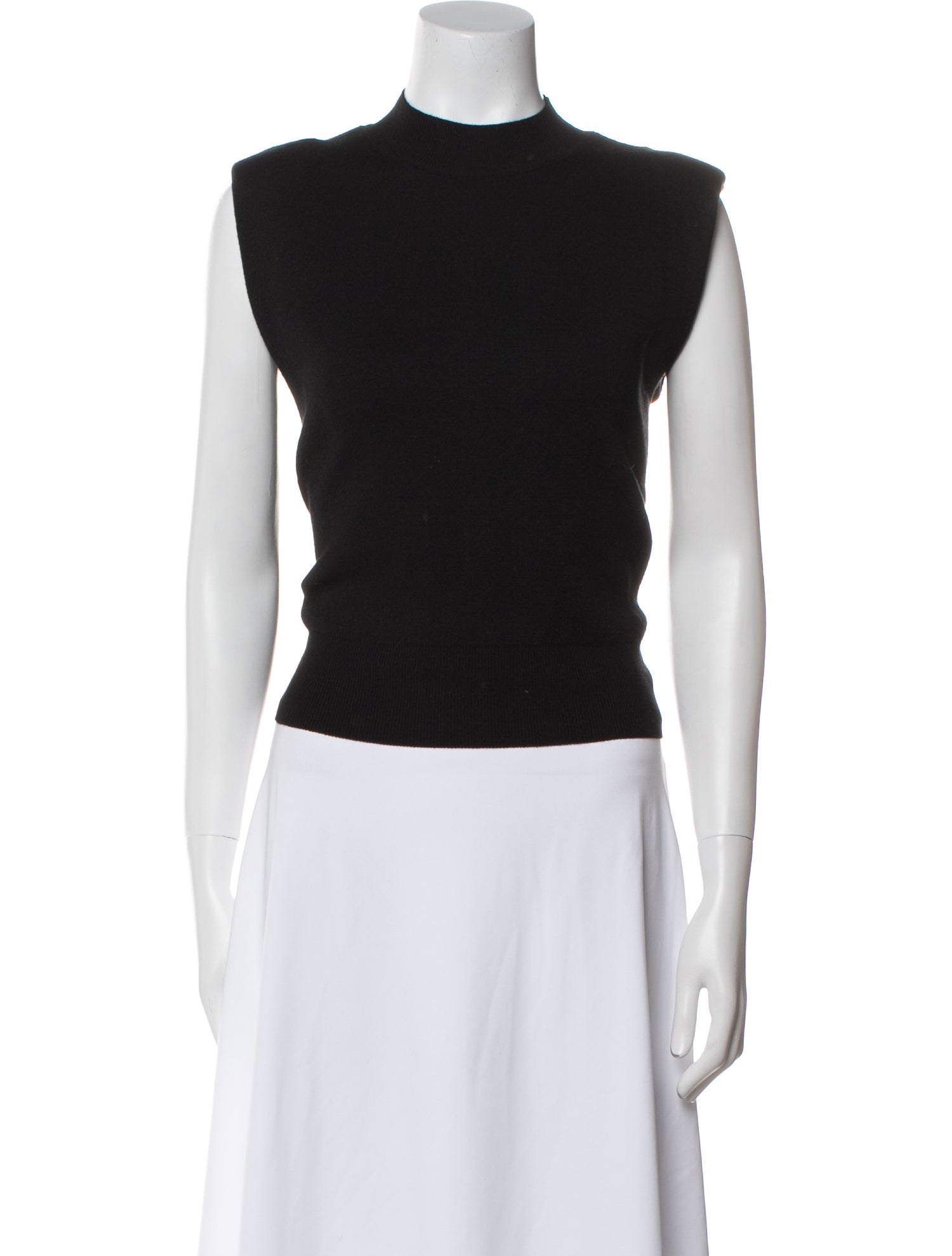 Favorite Daughter Mock Neck Sleeveless Crop Top