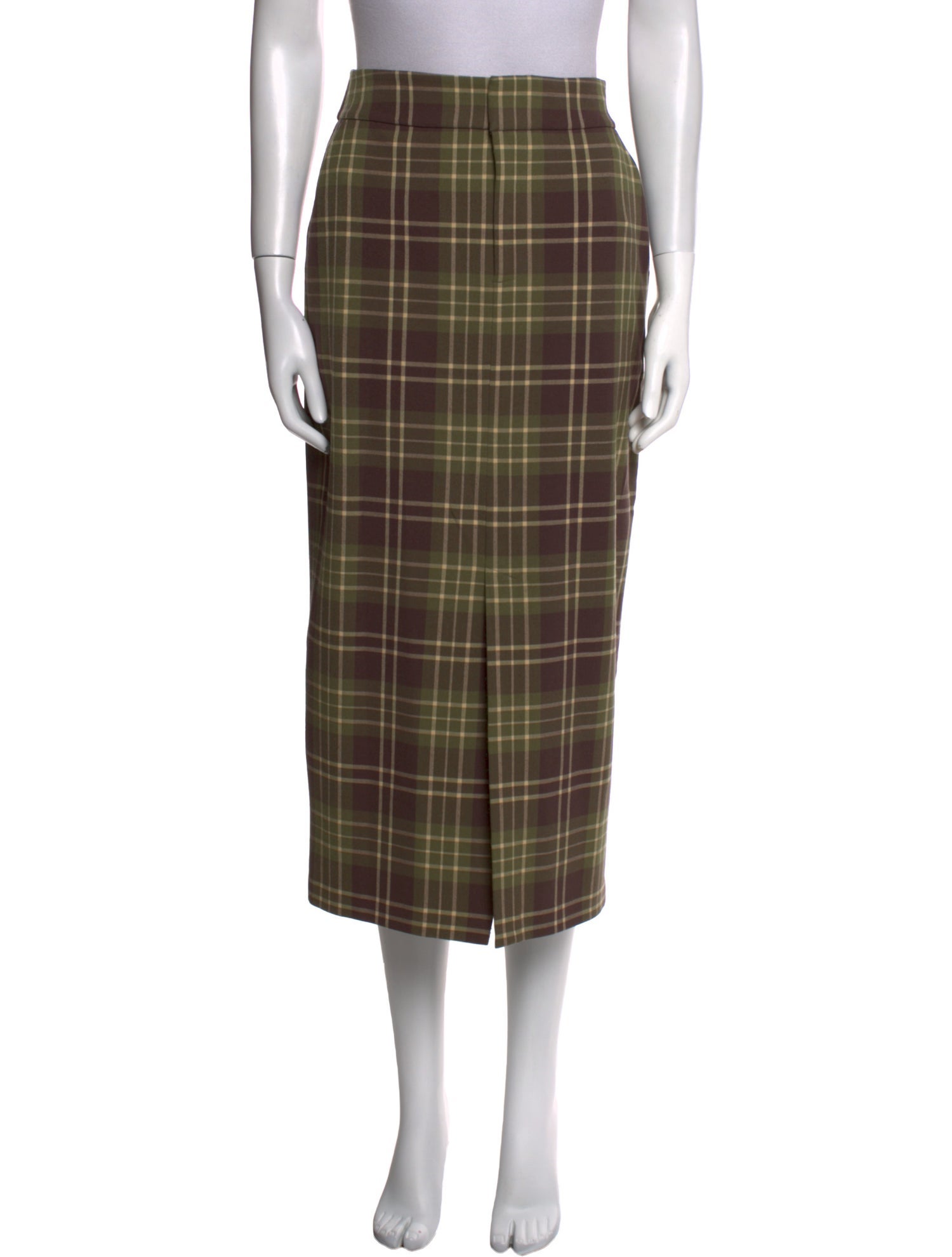 Favorite Daughter Plaid Print Midi Length Skirt w/ Tags